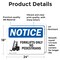 Signmission Forklifts Only No Pedestrians Sign With Symbol, 24 in W x Rectangle, Vinyl Decal OS-2PACK-NS-D-1824-L-12894 - alternate 3
